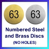 Numbered Discs (No Holes) Numbered Discs (No Holes)