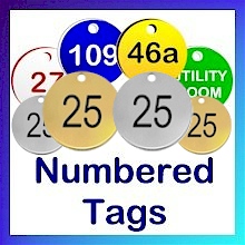 Numbered Tags (With Holes) Numbered Tags (With Holes)